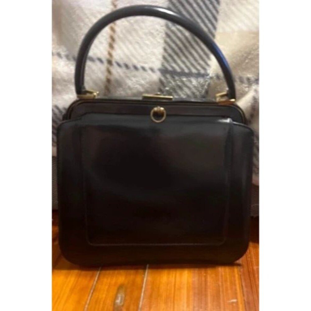 Vintage DoFan French Leather handbag - Picture 2 of 6